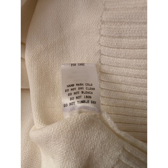 Davi & Dani Womens Granny Square Crochet Sweater 1XL XL 1X White Pink Orange - Picture 10 of 14